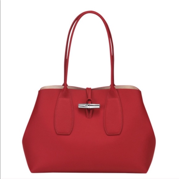 Longchamp Handbags - Longchamp Roseau leather shoulder tote